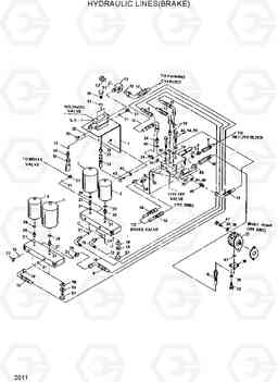 2011 HYDRAULIC LINES(BRAKE) HL35C, Hyundai