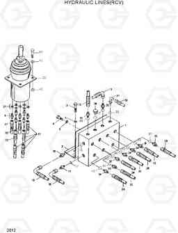 2012 HYDRAULIC LINES(RCV) HL35C, Hyundai