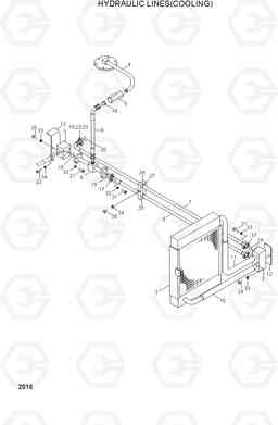 2016 HYDRAULIC LINES(COOLING) HL35C, Hyundai