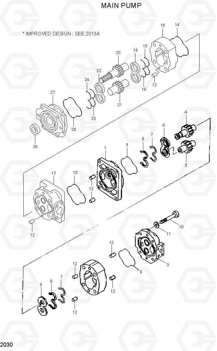 2030 MAIN PUMP HL35C, Hyundai