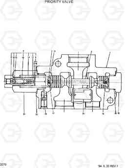 2070 PRIORITY VALVE HL35C, Hyundai