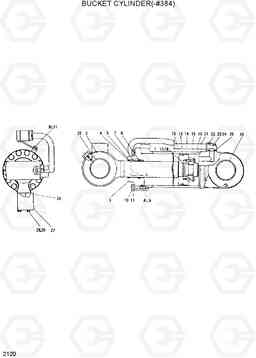 2120 BUCKET CYLINDER(-#0384) HL35C, Hyundai