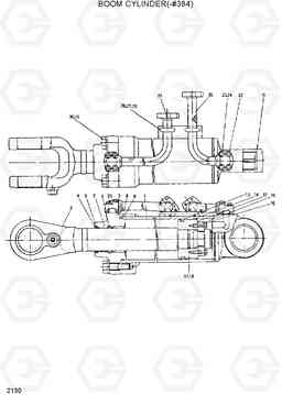 2130 BOOM CYLINDER(-#0384) HL35C, Hyundai