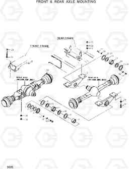 3020 FRONT & REAR AXLE MOUNTING HL35C, Hyundai