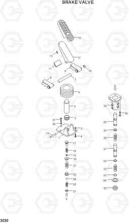 3030 BRAKE VALVE HL35C, Hyundai