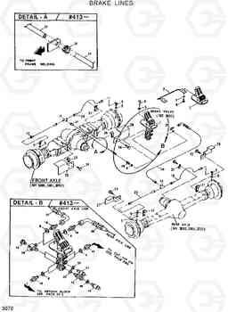 3070 BRAKE LINES HL35C, Hyundai