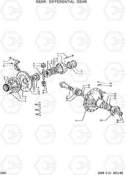 3091 REAR DIFFERENTIAL GEAR HL35C, Hyundai