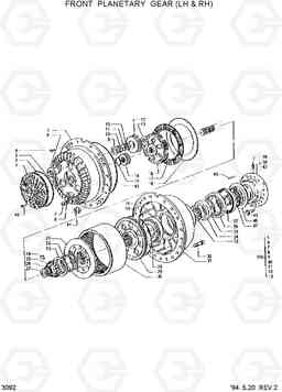 3092 REAR PLANETARY GEAR 1(LH & RH) HL35C, Hyundai