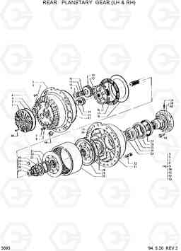 3093 REAR PLANETARY GEAR 2(LH & RH) HL35C, Hyundai