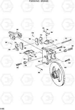 3180 PARKING BRAKE HL35C, Hyundai