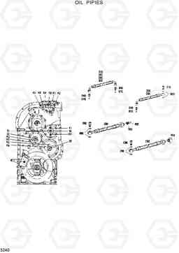 3240 OIL PIPES HL35C, Hyundai