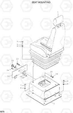 5070 SEAT MOUNTING HL35C, Hyundai