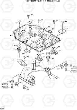 5080 BOTTOM PLATE & MOUNTING HL35C, Hyundai