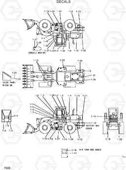 7020 DECALS HL35C, Hyundai