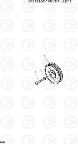 8010 ACCESSORY DRIVE PULLEY 1 HL35C, Hyundai