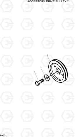 8020 ACCESSORY DRIVE PULLEY 2 HL35C, Hyundai