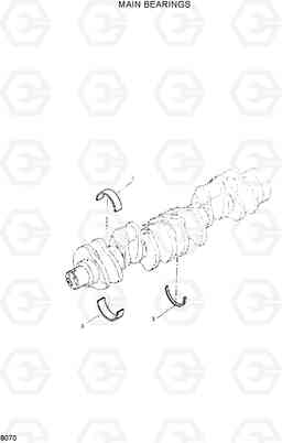 8070 MAIN BEARINGS HL35C, Hyundai