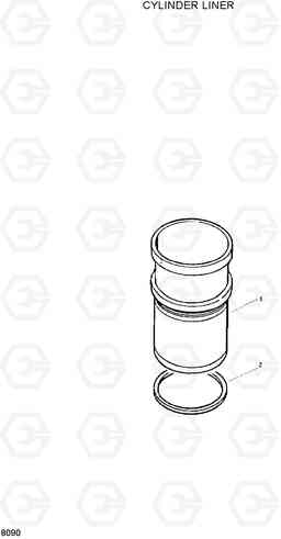 8090 CYLINDER LINER HL35C, Hyundai