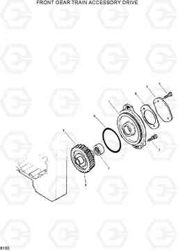 8150 FRONT GEAR TRAIN ACC DRIVE HL35C, Hyundai