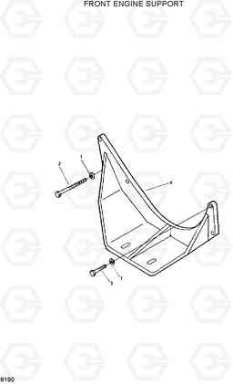 8190 FRONT ENGINE SUPPORT HL35C, Hyundai