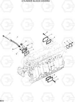 8310 CYLINDER BLOCK COVER HL35C, Hyundai