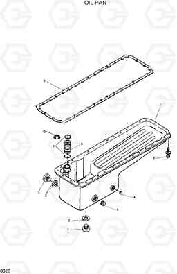 8320 OIL PAN HL35C, Hyundai