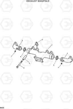 8430 EXHAUST MANIFOLD HL35C, Hyundai