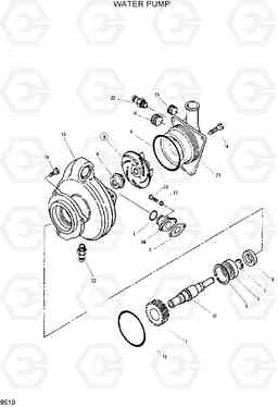 8510 WATER PUMP HL35C, Hyundai