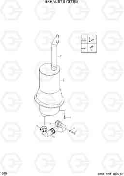 1060 EXHAUST SYSTEM HL720-3, Hyundai