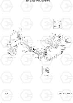 2010 MAIN HYDRAULIC PIPING HL720-3, Hyundai