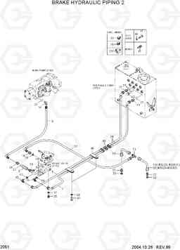 2051 BRAKE HYDRAULIC PIPING 2 HL720-3, Hyundai