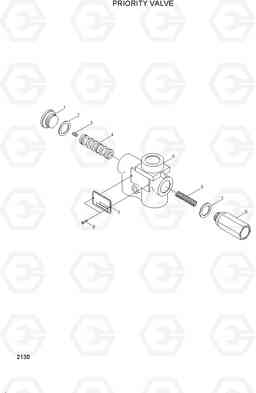 2130 PRIORITY VALVE HL720-3, Hyundai