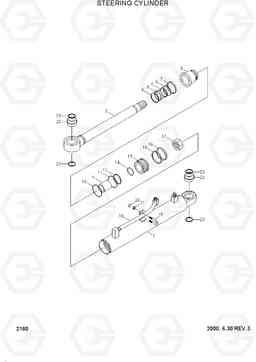 2180 STEERING CYLINDER HL720-3, Hyundai