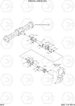 3010 DRIVE LINES(1/2) HL720-3, Hyundai