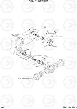 3011 DRIVE LINES(2/2) HL720-3, Hyundai