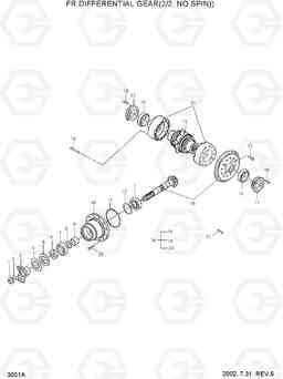 3051A FR DIFFERENTIAL GEAR(2/2, NO SPIN) HL720-3, Hyundai