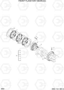 3053 FRONT PLANETARY GEAR(2/2) HL720-3, Hyundai