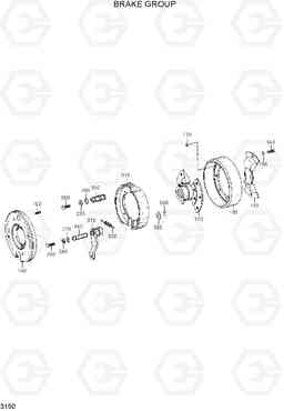 3150 BRAKE GROUP HL720-3, Hyundai