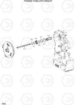 3160 POWER TAKE-OFF GROUP HL720-3, Hyundai