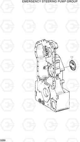 3200 EMERGENCY STEERING PUMP GROUP HL720-3, Hyundai