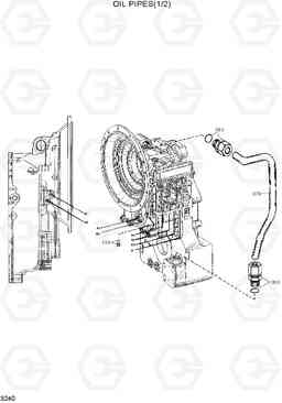 3240 OIL PIPES(1/2) HL720-3, Hyundai