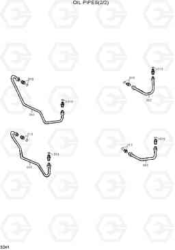 3241 OIL PIPES(2/2) HL720-3, Hyundai