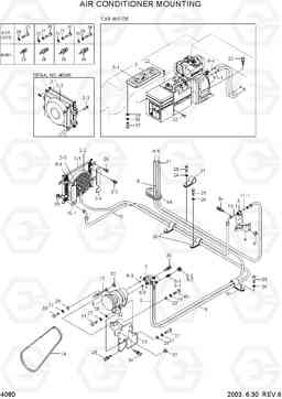 4080 AIR CONDITIONER MOUNTING HL720-3, Hyundai