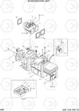 4081 EVAPORATOR UNIT HL720-3, Hyundai