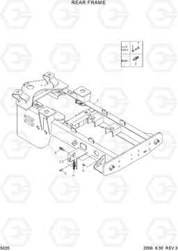 5020 REAR FRAME HL720-3, Hyundai