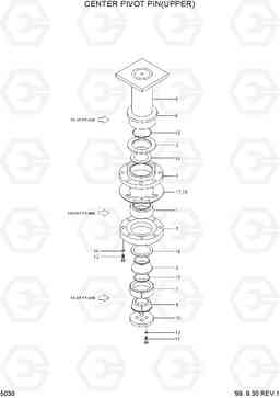 5030 CENTER PIVOT PIN(UPPER) HL720-3, Hyundai