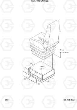 5060 SEAT MOUNTING HL720-3, Hyundai