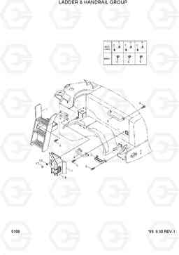 5100 LADDER & HANDRAIL GROUP HL720-3, Hyundai