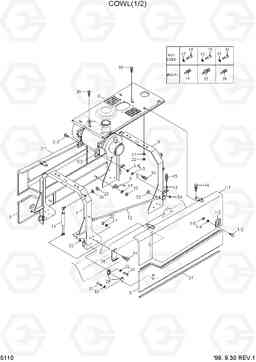 5110 COWL(1/2) HL720-3, Hyundai