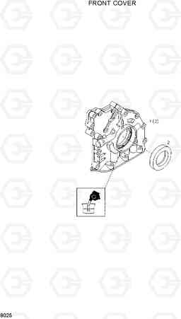 8025 FRONT COVER HL720-3, Hyundai